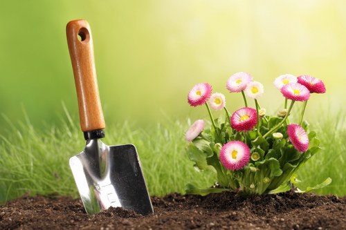 Healthy shrubs and perennials used in Coneyhall planting services